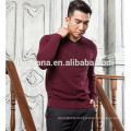 fashion neck with buttons cashmere sweater for man